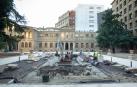 Comienzan los trabajos de restauración del jardín del Palacio de Navarra