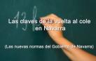 Claves de la vuelta al cole en Navarra