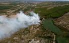 Arden dos hectáreas de matorral en Funes