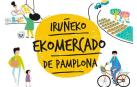 Cartel del EKOmercado de Pamplona.