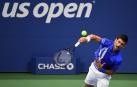 El tenista serbio Novak Djokovic, en su partido ante Jan-Lennard Struff.