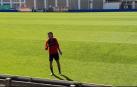 Juan Cruz, en su primer día como rojillo