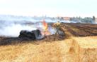 El fuego ha afectado a un terreno de rastrojo situado en el límite entre Pamplona y Burlada, próximo al colegio Irabia.