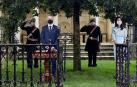 Esparza ve una "falta del respeto" que la Ertzaintza luciera el escudo de Navarra en la toma de posesión de Urkullu