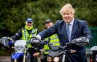 Boris Johnson, en una visita a una comisaría de North Yorkshire.