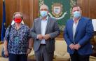 Firma del convenio de colaboración entre el Ayuntamiento de Pamplonay Cruz Roja.