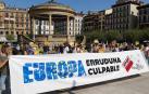 Una concentración denuncia en Pamplona las políticas migratorias en Europa