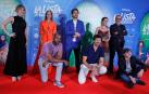 Mara Guil, Silvia Alonso, Boré Buika, Álvaro Díaz Lorenzo, Andrés Velencoso, María León y Salva Reina durante el preestreno de la película `La lista de los deseos' de Álvaro Díaz Lorenzo