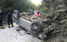 Dos heridos, uno muy grave, en un accidente en Olazagutía