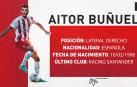 Imagen de presentación de Aitor Buñuel con el Almería.