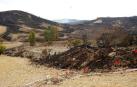 Efectivos de bomberos de Estella, Tafalla, Peralta, Cordovilla y Sangüesa, además de medios aéreos, están trabajando en un aparatoso incendio que se ha registrado la tarde de este jueves en un pinar de Javerri,