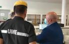 Rastreadores del Ministerio de Defensa, en Refena.