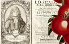 'Lo scalco alla moderna' 1692 (CC PD) y grabado botánico de tomates. r. c
