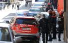 Agentes de Policía Foral durante una actuación en febrero.