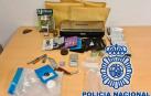Droga incautada tras el envío de marihuana de Málaga.