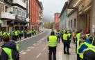 La plantilla de Trenasa Castejón lleva su protesta a la central de CAF