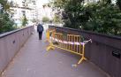 Siguen sin llegar las tablas para la pasarela peatonal del río Sadar