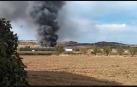 Vídeo del incendio en un desguace de Tafalla