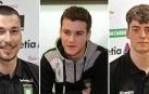 García, Izquierdo y Cancio, con la selección nacional júnior