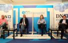 Jesús Rodríguez, Sergio Gómez, Yolanda Erro y Tomás Rodríguez, durante el foro DN En Vivo sobre educación.