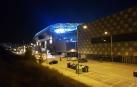 El estadio de El Sadar se iluminó en la noche de este lunes, 19 de octubre, probando las nuevas luces en la semana en la que el club celebra su Centenario.