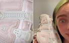 Imagen de las zapatillas que compartió en sus redes la cantante Billie Eilish