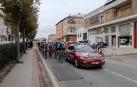 Salida de la tercera etapa de La Vuelta desde Lodosa