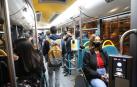 Normalidad en las villavesas de Pamplona el primer día de confinamiento