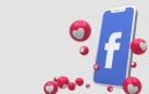 Logo de Facebook rodeado de corazones