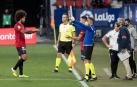 Aridane sufre un fuerte esguince de rodilla
