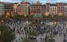 Vídeo del final de la manifestación en apoyo a la hostelería en Pamplona