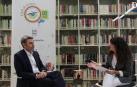 Juan Torres Zalba, en el Club de Lectura de Diario de Navarra