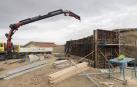Comienza la construcción de la futura Aula-Taller de Arqueología de Bardenas