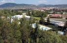 El Club Natación visto desde la Media Luna, con la piscina cubierta y la nueva piscina de 25 metros a la derecha de la imagen.