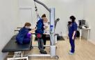 Imagen del equipo de neurobidea trabajando con el sistema de suspensión