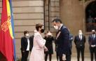 El presidente del Gobierno, Pedro Sánchez, acudió a Pamplona este viernes 13 de noviembre para reunirse con María Chivite y presentar el plan 'España Puede'.