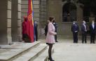 El presidente del Gobierno, Pedro Sánchez, acudió a Pamplona este viernes 13 de noviembre para reunirse con María Chivite y presentar el plan 'España Puede'.