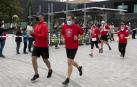 Decenas de corredores en las maratones solidarias A los Cuatro Vientos en Berriozar