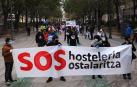 Una manifestación reclama en Pamplona un "rescate inmediato y real" para la hostelería