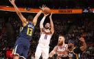 Ricky Rubio, en un momento del encuentro ante Utah.