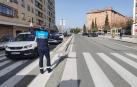 20 denuncias en Pamplona en una campaña de control de los pasos de peatones