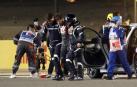 El francés accidentó espectacularmente su monoplaza, que se incendió, pero, por fortuna, no sufrió daños mayores.