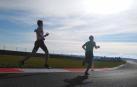 Iker Diges y Alicia Carrera se imponen en el regreso del atletismo en Navarra
