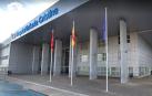 Exterior del hospital de Parla donde está ingresado el agente.