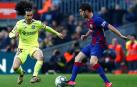 Cucurella y Sergi Roberto, en un Barça-Getafe.