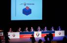 Los rectores de Osasuna, en la última asamblea celebrada en Baluarte el pasado año.
