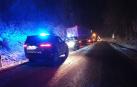 Auxiliado un tráiler bloqueado en la N-121-A, a la altura de Lantz