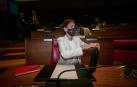 Chivite, en el pleno del Parlamento foral.