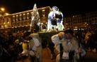Paso de la tradicional comitiva del carbonero por las calles de la capital navarra dando inicio a las Navidades 2019