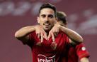 Imágenes del partido de primera ronda de Copa del Rey entre el Tomares y Osasuna, disputado en el estadio de La Cartuja.